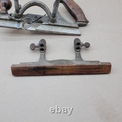 Stanley No. 46 B Skew Plow Plane Cutters Antique Woodworking Tool