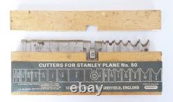 Stanley No. 50 Combination Plane with Cutters, Made in England