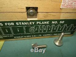 Stanley No 50 combination plane. VGC woodworking tools. Wood plane