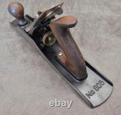 Stanley No. 605 Bed Rock Jack Plane Type 9 c. 1931 1932 Restored Antique Tool