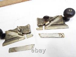 Stanley No. 98 & 99 Side Rabbet Plane Woodworking Tool Early Logo Cutters