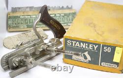 Stanley No50 combination plane kit. Complete, original, boxed