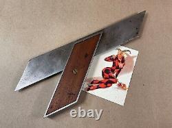 Stanley Rule & Level Co. Infill Miter Square Antique Woodworking Hand Tool