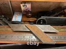 Stanley Rule & Level Co. Infill Miter Square Antique Woodworking Hand Tool