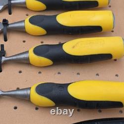 Stanley TOOLS STEEL Wood CHISELS Lot Of 8 With Stanley No. 40 Bevel Edge 1