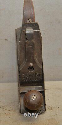 Stanley bedrock 604 antique plane 1895 patent collectible woodworking tool P5