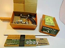 Stanley no. 50 combination plane complete with 17 cutters and original box