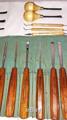 Swiss Made Wood Carving Tools Set Lot (20 Pieces Total!) Great Condition
