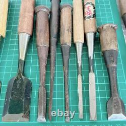 Tataki NOMI Japanese Timber Chisels Carpentry Woodworking Hand Tool Set of 15
