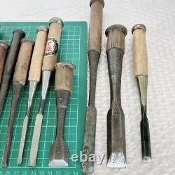 Tataki NOMI Japanese Timber Chisels Carpentry Woodworking Hand Tool Set of 15