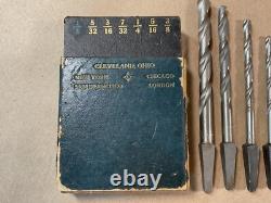 The C. T. D. Co. Antique Bit Set Woodworking Brace Twist Drill Bits Hand Tools