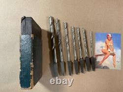 The C. T. D. Co. Antique Bit Set Woodworking Brace Twist Drill Bits Hand Tools
