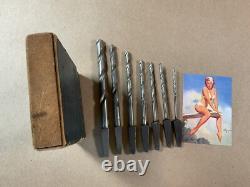 The C. T. D. Co. Antique Bit Set Woodworking Brace Twist Drill Bits Hand Tools