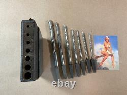 The C. T. D. Co. Antique Bit Set Woodworking Brace Twist Drill Bits Hand Tools
