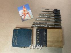 The C. T. D. Co. Antique Bit Set Woodworking Brace Twist Drill Bits Hand Tools
