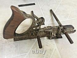 Two ANTIQUE STANLEY No. 45 COMBINATION WOODWORKING PLOW PLANE