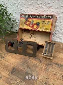 Tyzack Router Plane Complete W Box Full Set Of Cutters Like Preston 1399P Rare