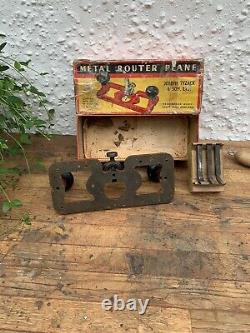 Tyzack Router Plane Complete W Box Full Set Of Cutters Like Preston 1399P Rare