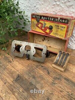 Tyzack Router Plane Complete W Box Full Set Of Cutters Like Preston 1399P Rare