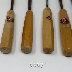 ULMIA Marke Spannsage 7-Piece Woodworking Chisel Set Germany Beechwood Handles