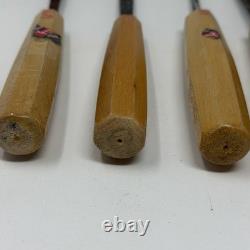 ULMIA Marke Spannsage 7-Piece Woodworking Chisel Set Germany Beechwood Handles