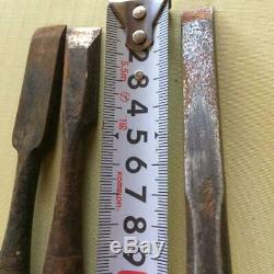 USED Japanese Carpenter Tool Nomi 5 Wood Chisels Set Vintage Woodworking D0015