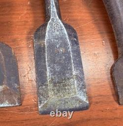 USED Japanese Chisel Nomi Set 10pcs Carpentry Tools Woodworking Tool Vintage