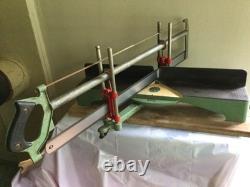 Ulmia 352, German miter box. Collectible woodworking saw tool. New Blade Mitre