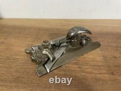 Ultra Rare Antique Edward Preston Adjustable Side Rebate Plane Woodwork Tool