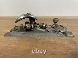 Ultra Rare Antique Edward Preston Adjustable Side Rebate Plane Woodwork Tool