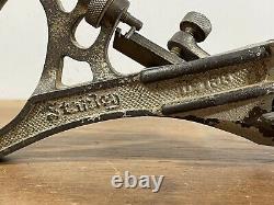 Ultra Rare Antique Stanley No. 196 Curve Rabbet Plane Woodwork Tool