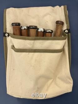 Unbranded Chisels 6pc Set Bag Included Woodworking Hand Tools Vintage