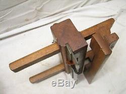 Union Factory H. Chapin Wooden Wedge Arm Plow Plane Wood Working Tool