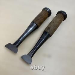 Unknown Chisel Set 2pc Woodworking Tool Hand Tool Vintage Ready to Use Quality