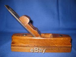 Unusual Antique Woodworking Oak Plane With 8 Interchangeable Blades By D. WARD