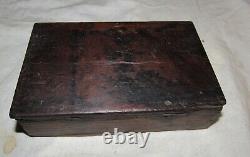 Unusual / Rare 19thC gentlemans tool kit in box antique tool woodworking