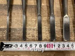 Used Kiyohisa Chisel Set Of 10 Wood Carpentry Tool With Box Very Rare Item