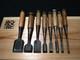 Used Koeshiko Chisel Set 8 Pieces Woodworking Tools Natural Whetstone DIY