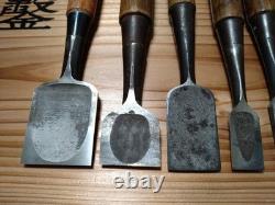 Used Koeshiko Chisel Set 8 Pieces Woodworking Tools Natural Whetstone DIY