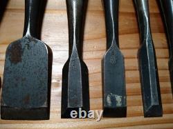 Used Koeshiko Chisel Set 8 Pieces Woodworking Tools Natural Whetstone DIY