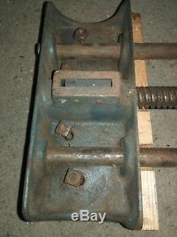 VINTAGE CRAFTSMAN 10 Jaw Woodworking Wood Bench Vise Cast Iron Vice Made In USA