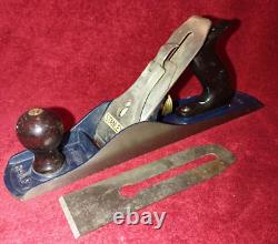 VINTAGE STANLEY BAILEY USA No 5 SMOOTH BOTTOM WOODWORKING 14 WOOD PLANE READ