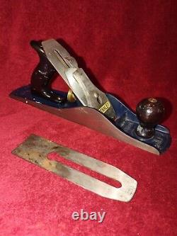 VINTAGE STANLEY BAILEY USA No 5 SMOOTH BOTTOM WOODWORKING 14 WOOD PLANE READ