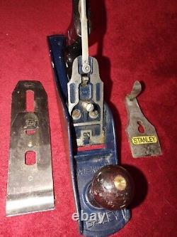 VINTAGE STANLEY BAILEY USA No 5 SMOOTH BOTTOM WOODWORKING 14 WOOD PLANE READ