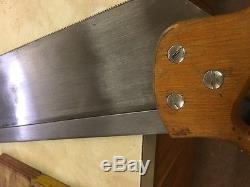 VINTAGE STANLEY NO. 60 MITER BOX SAW USA WOODWORKING with 26 Saw Blade