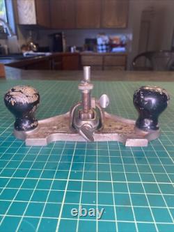 VINTAGE STANLEY NO. 71 USA WOODWORKING ROUTER PLANE with Cutter