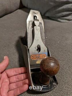 VINTAGE USED STANLEY BAILEY No. 4 1/2 HAND PLANE OLD WOODWORKING TOOL NICE