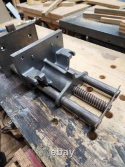 VINTAGE WILTON WOOD WORKING CARPENTER'S VISE 7 x 4 UNDER BENCH MOUNT