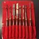 VTG LOT Of 8 Record Power HHS Standard Woodturning Chisels Woodworking Set HTF