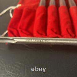 VTG LOT Of 8 Record Power HHS Standard Woodturning Chisels Woodworking Set HTF